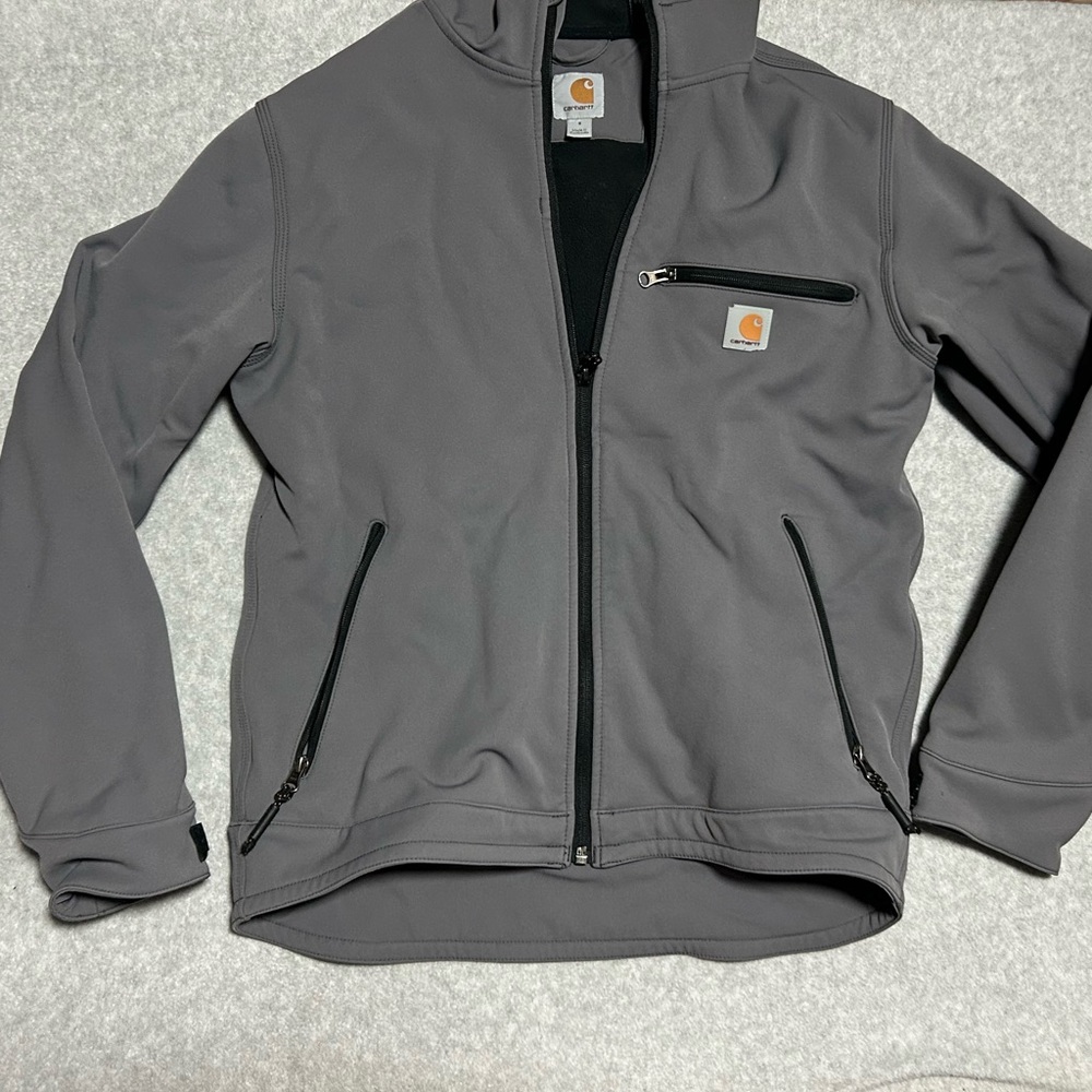 Carhartt Men's Crowley Soft Shell Mens Small Charcoal Performance Jacket